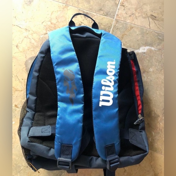 Brand New Wilson Blue and Black Tennis Backpack - Picture 2 of 2